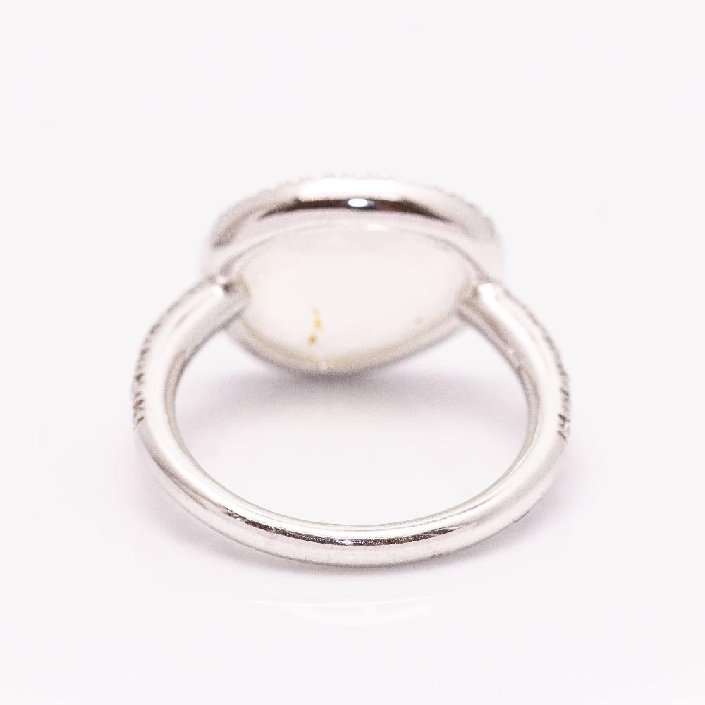 Brilliant Cut MIMI LUNA Ring in Gold and Diamonds For Sale