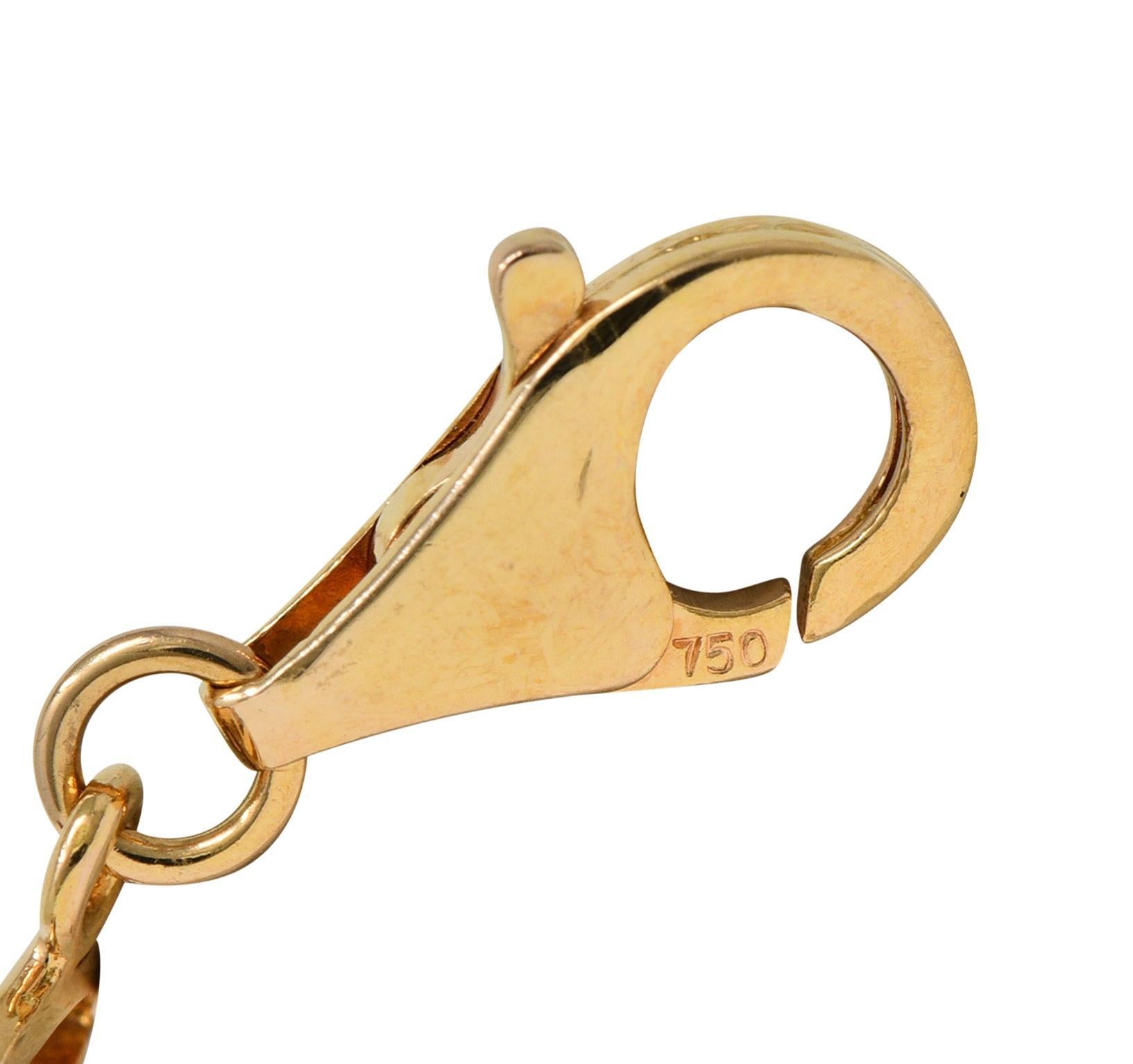 MiMi Milano Akoya Perle Rauchquarz 18K Gold Sartuoir Tropfen Halskette im Angebot 1