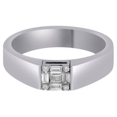 Mimi Milano Esseredivenire Anello con Diamante in Oro Bianco 18K sz 6.75
