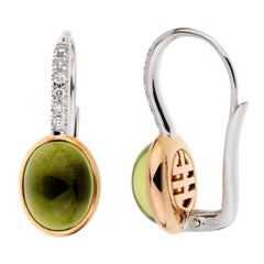 Orecchini Mimi Milano in oro bianco con diamante peridoto