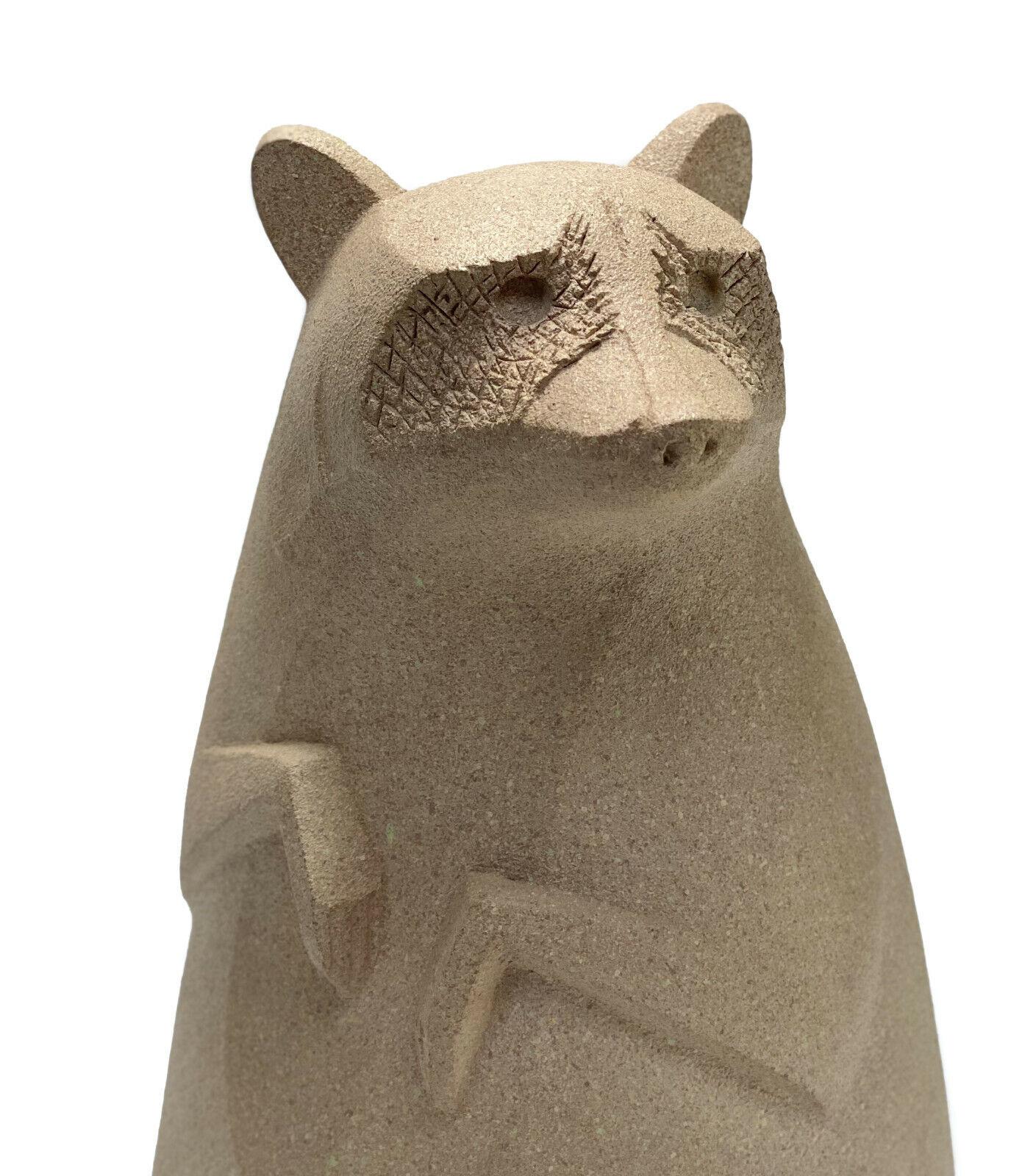 20th Century Mimi Murphey Ceramic Racoon Figurine, Signed For Sale