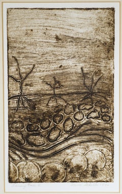 Mimi Schiller "Dancing Trees II", Framed Lithographic Print, 1992