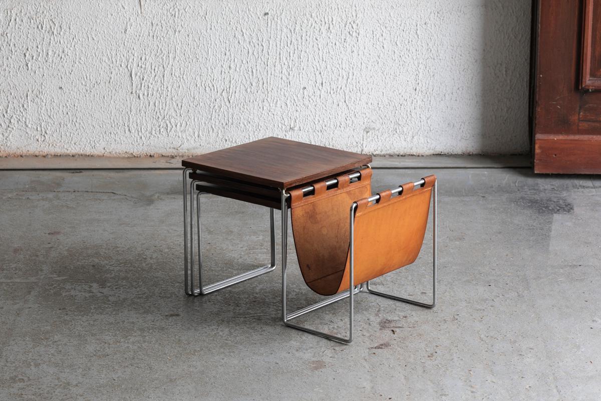 Mimi set / Nesting tables by Brabantia, Dutch design, 1960's 7