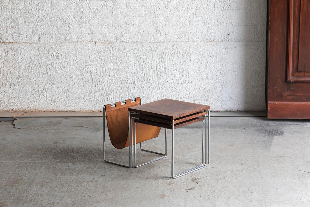 Mimi set / Nesting tables by Brabantia, Dutch design, 1960's 10