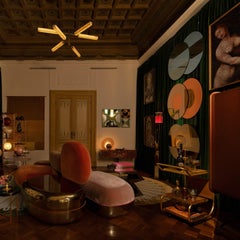 Mimina Big Blue Wall Mirror