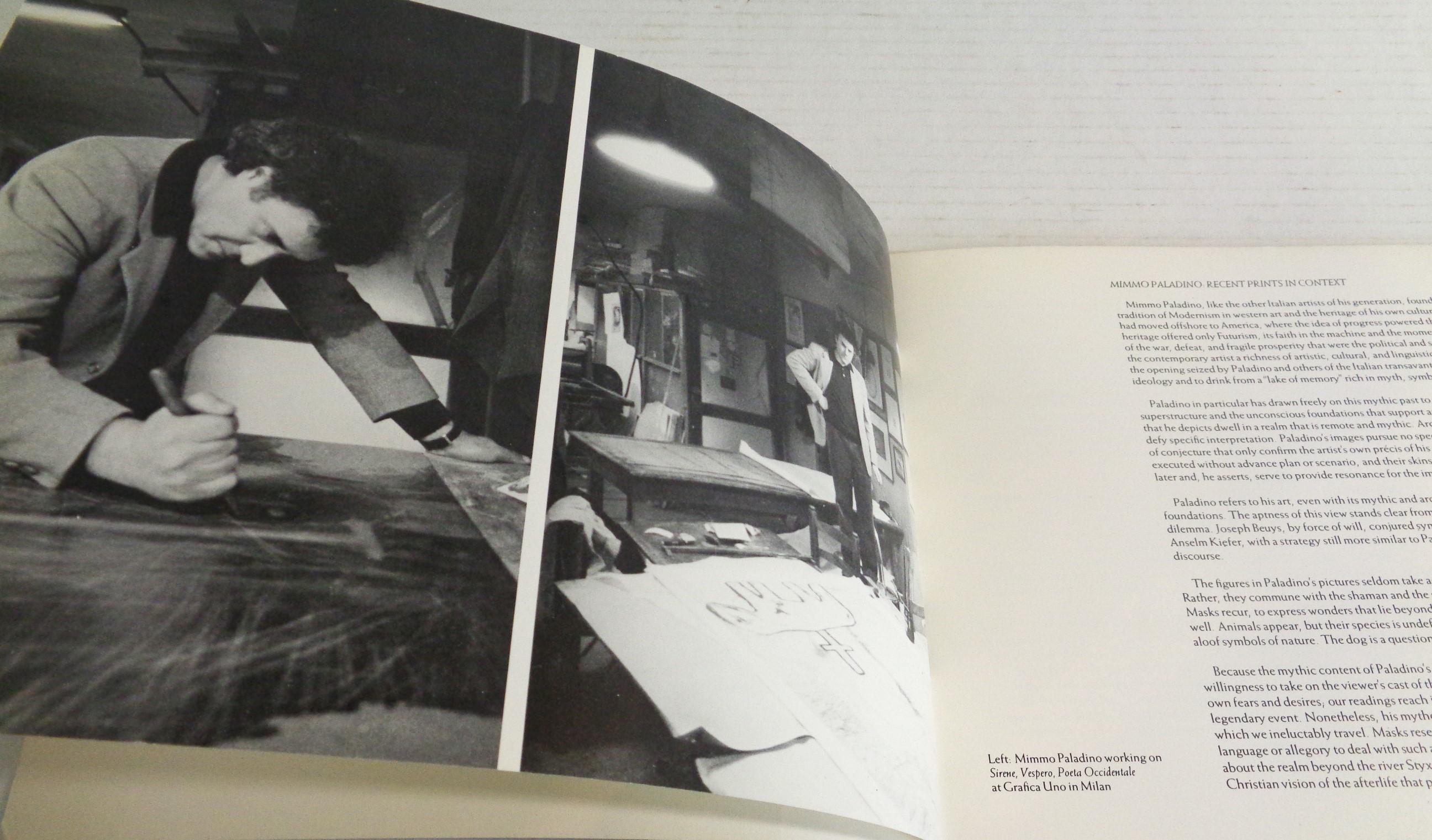 MIMMO PALADINO Etchings Woodcuts and Linocuts 1983 - 1986 - Exhibition Catalogue In Good Condition For Sale In Rochester, NY