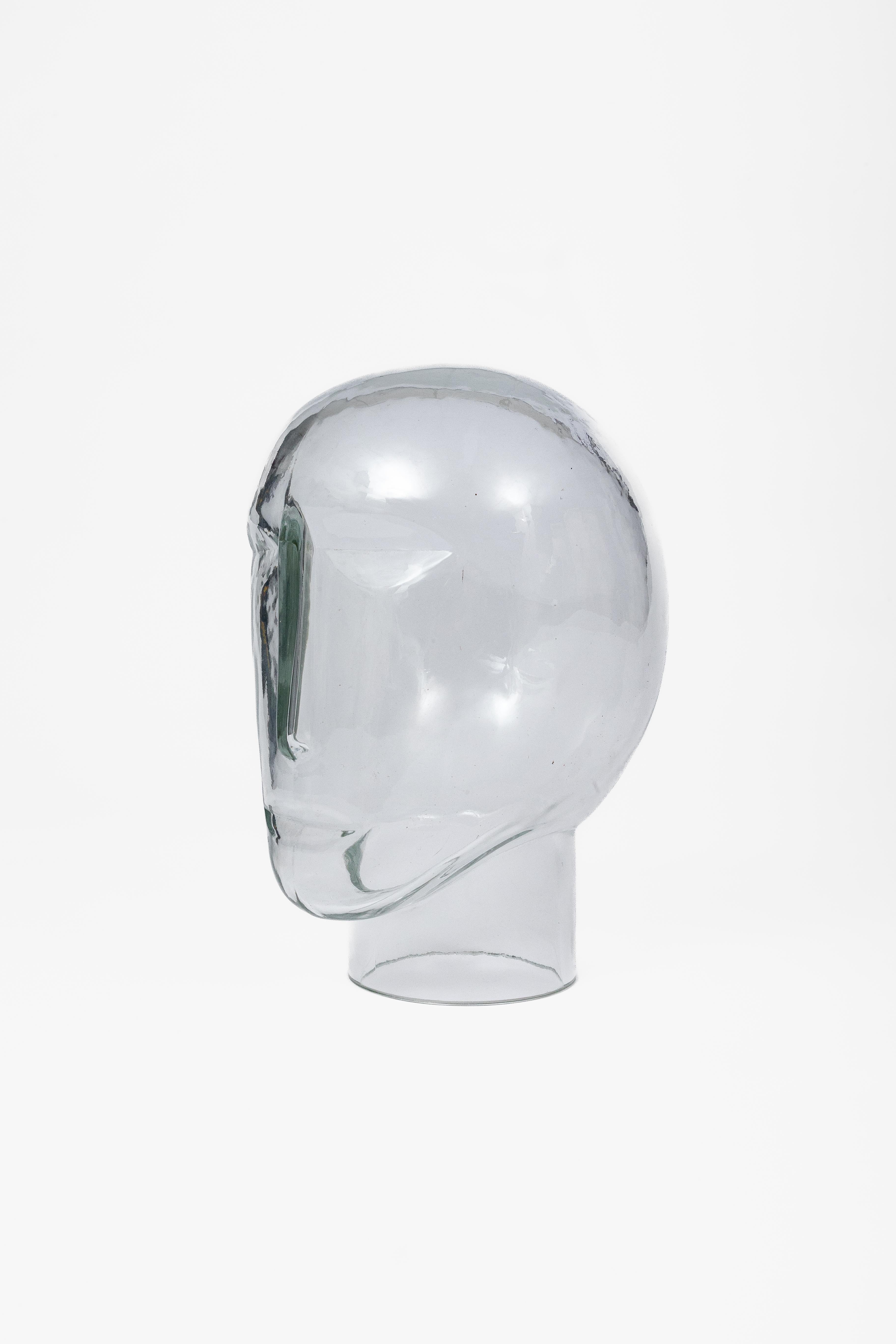 Mimmo Paladino: Glaskopfskulptur aus Murano-Glas, 1989 Meta Memphis im Angebot 6