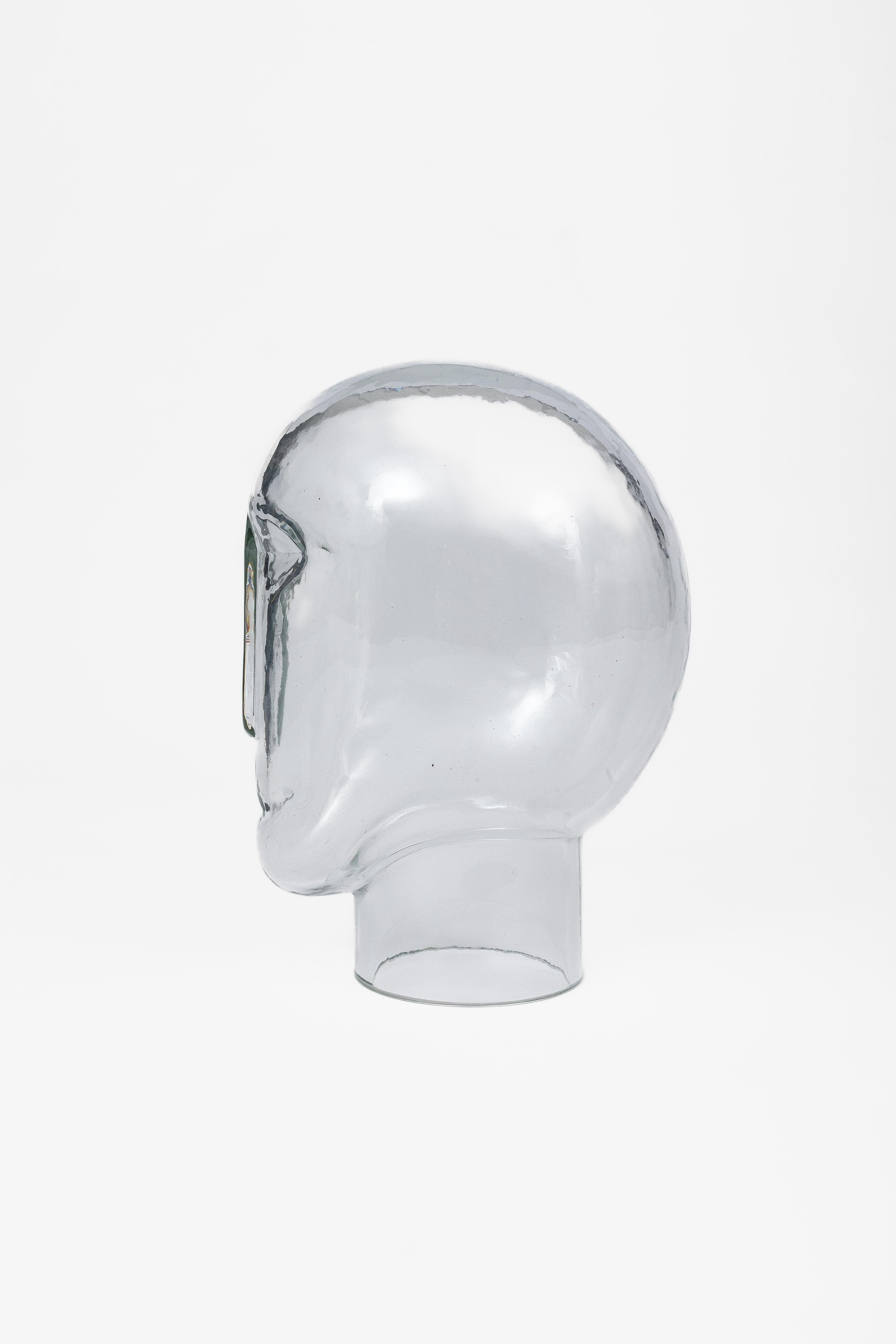 Mimmo Paladino: Glaskopfskulptur aus Murano-Glas, 1989 Meta Memphis im Angebot 7