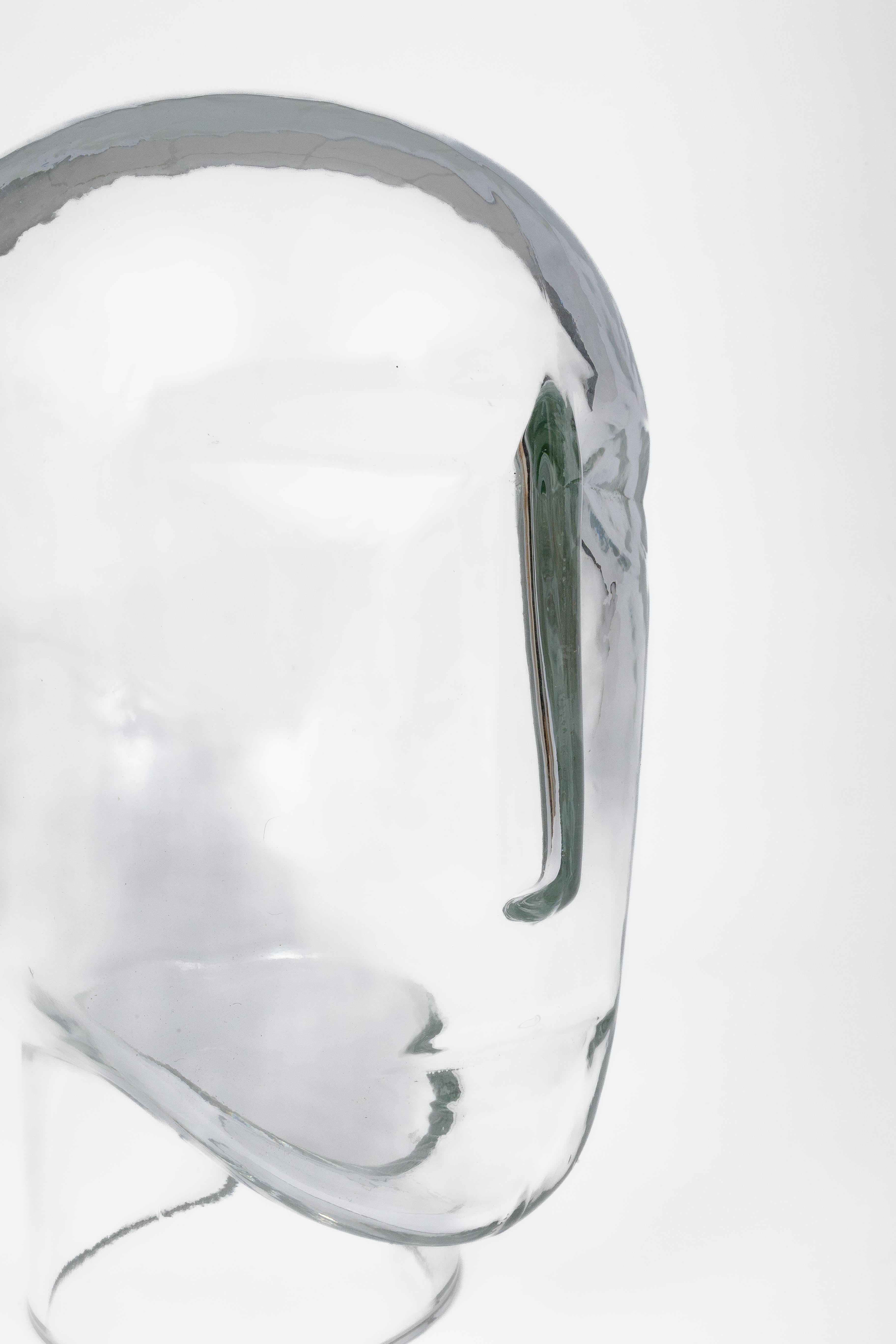 Mimmo Paladino: Glaskopfskulptur aus Murano-Glas, 1989 Meta Memphis im Angebot 9