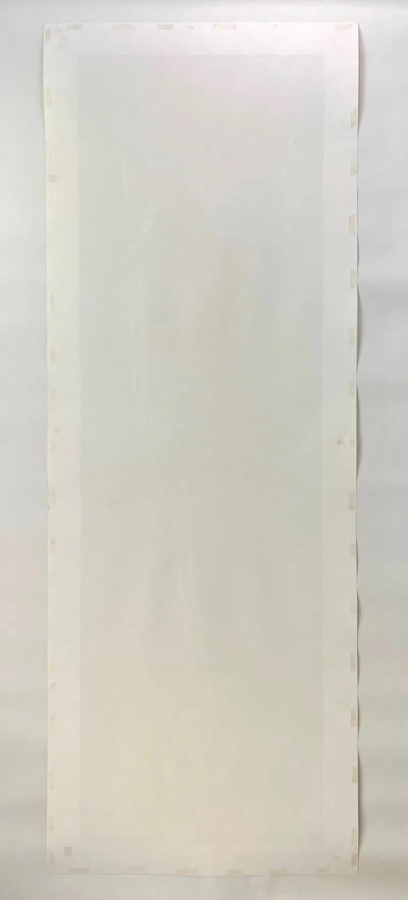 Großer italienischer neoexpressionistischer Mimmo Paladino Linoleum-Blockdruck Atlantico mit Linoleum-Druck im Angebot 1