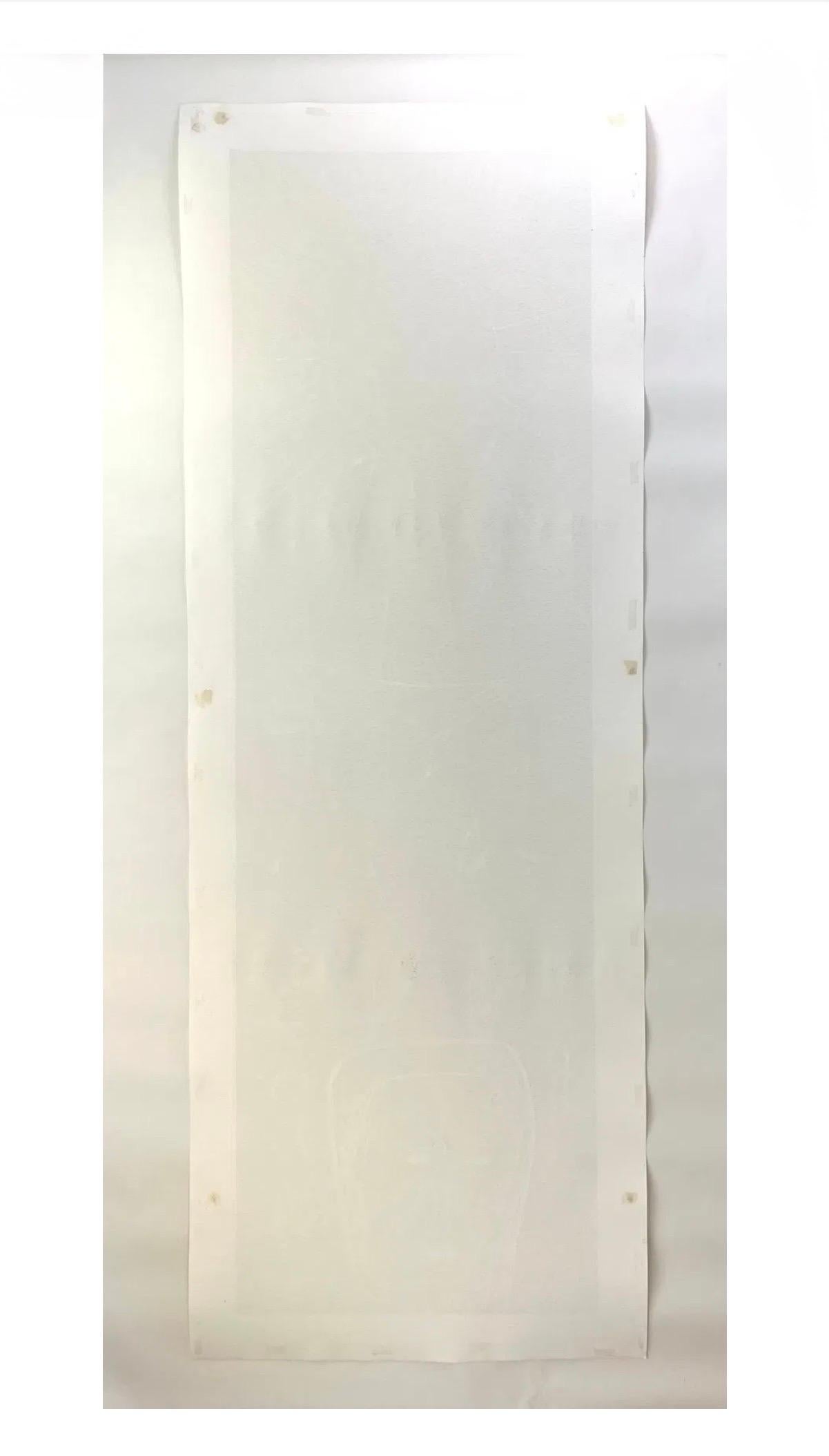 Huge Italian Neo Expressionist Mimmo Paladino Linoleum Block Print Atlantico For Sale 6