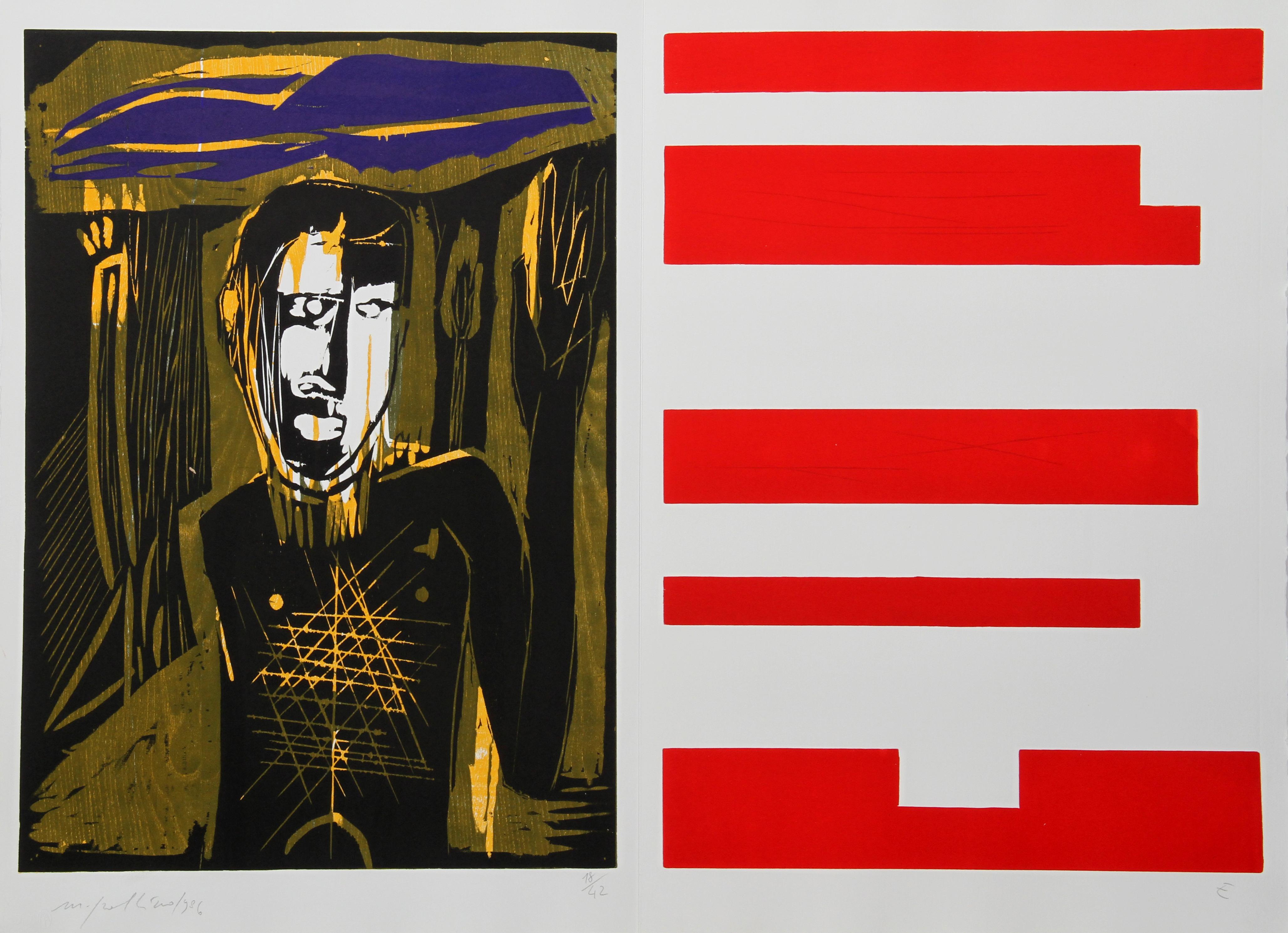 Lacrimose Portfolio of Woodcuts by Mimmo Paladino 9