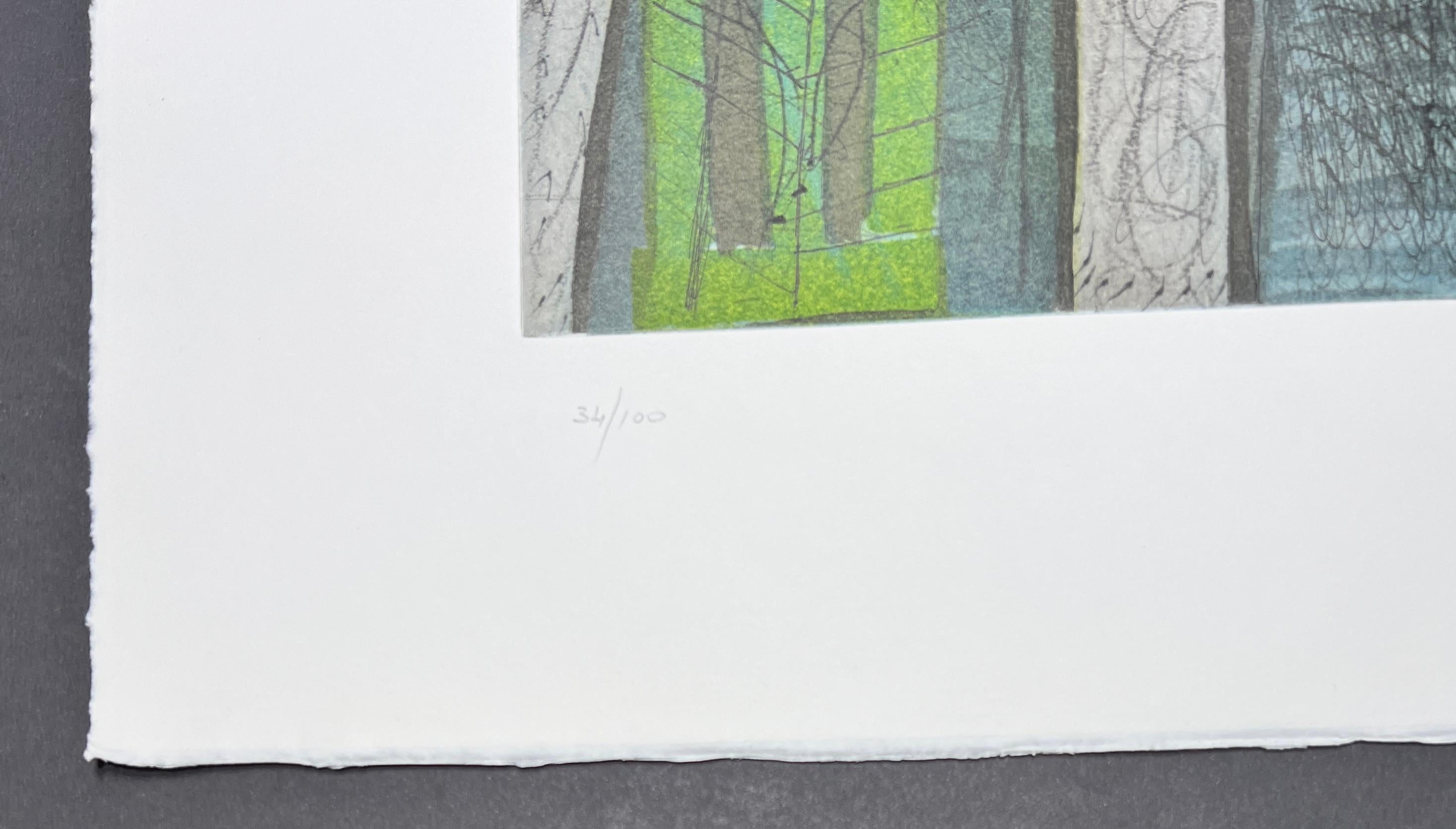 Mimmo Paladino (1948) - Color etching - Sguardo a destra - 2000 For Sale 3