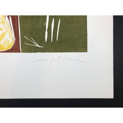 Mimmo Paladino - Hand-Signed Linocut, 1993