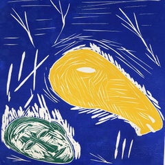 Mimmo Paladino - Handsignierter Holzschnitt - Monotypie - Pa 1/1, 1993