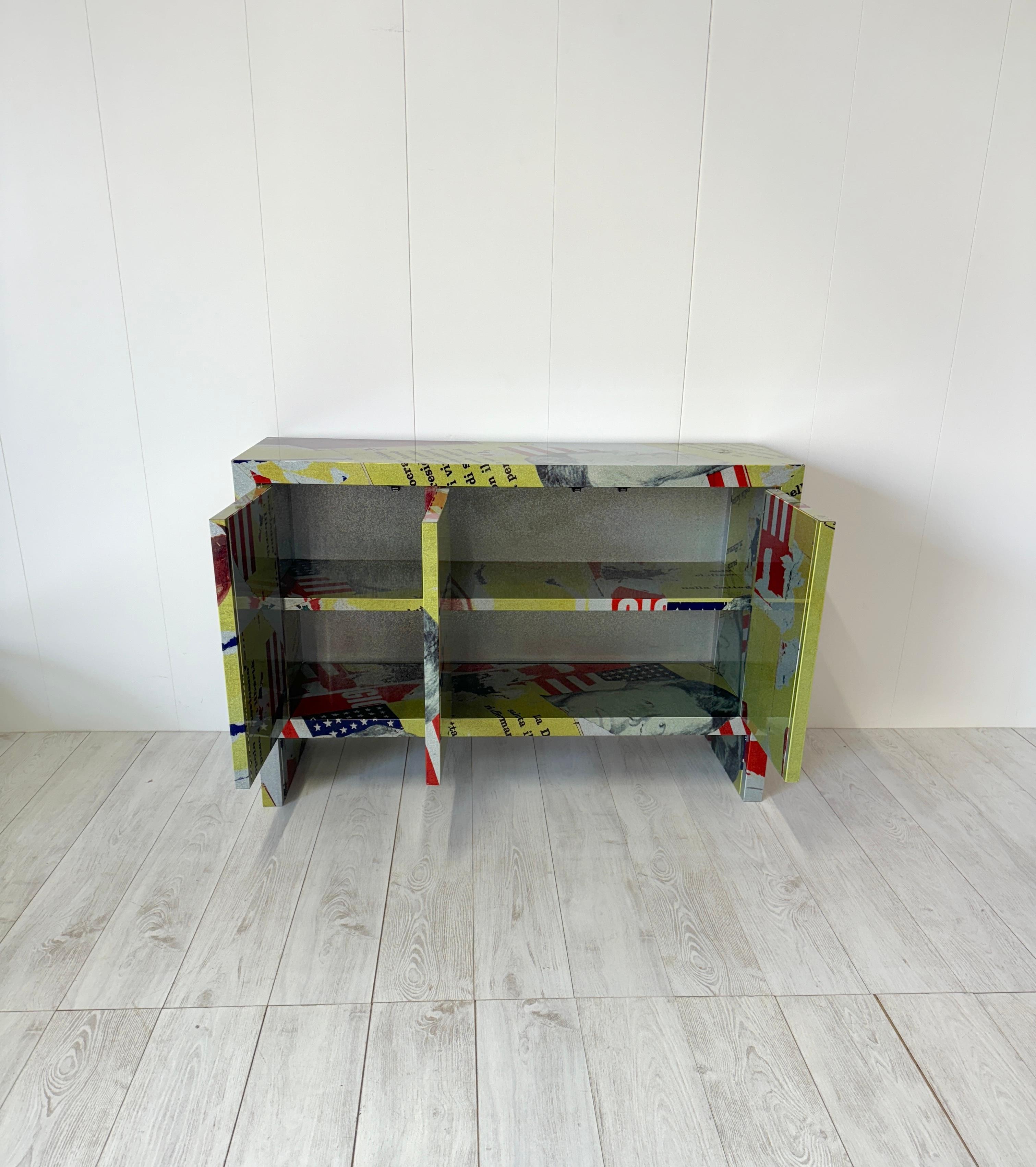 Mimmo Rotella, Marco Ferreri, Credenza Kennedy, ZeroDisegno, 2004, es. 1/99 In Excellent Condition In Rivoli, IT