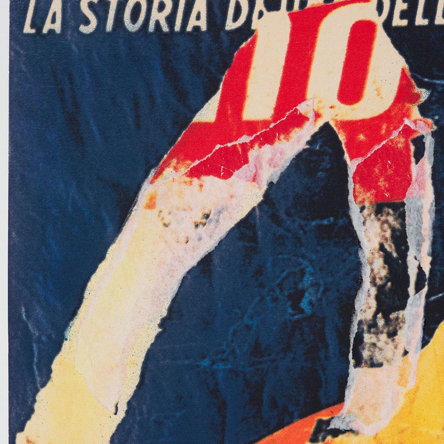 Mimmo Rotella (1918-2006) was an Italian artist and leading figure of post-war European art. He is best known for creating layered collage-like works from torn film and advertising posters.

Although Rotella began his artistic career as a geometric