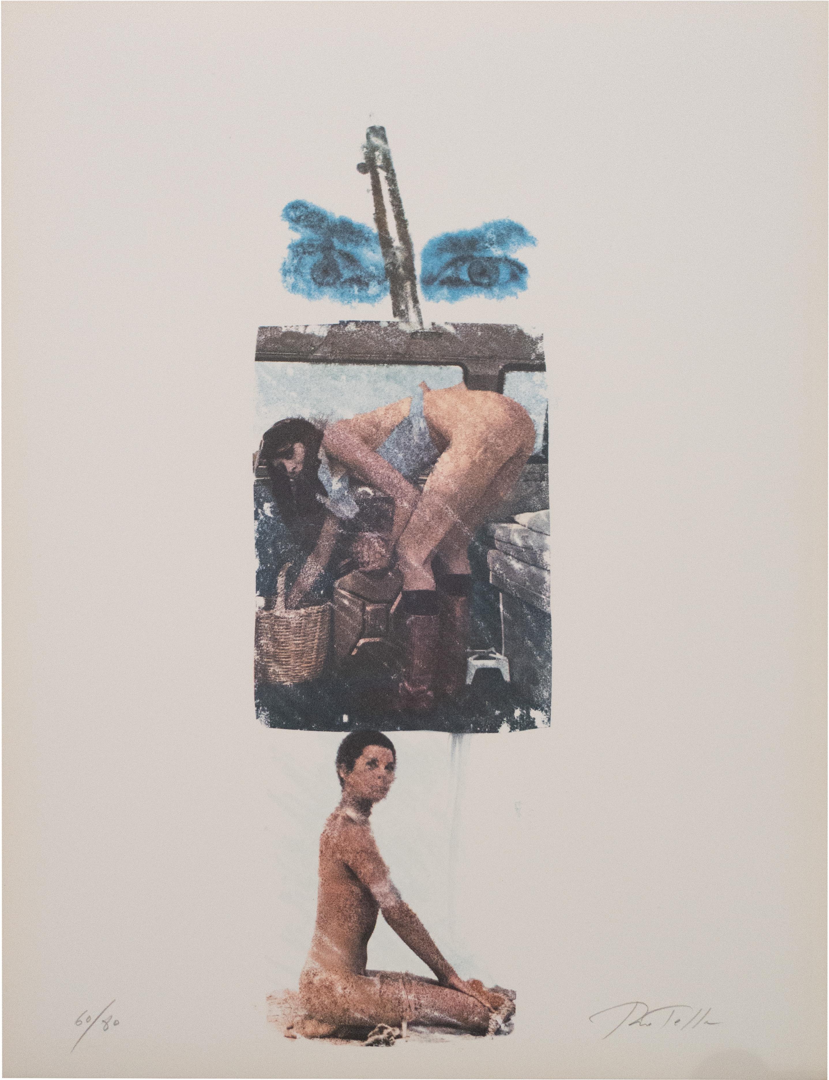 Mimmo Rotella Nude Print - Erotellica, 1974, Litografia, Pop, Nouveau Realisme 