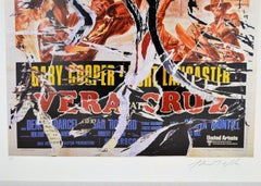Mimmo Rotella - Decollage Hollywood Gary Cooper Burt Lancaster Italian Pop Art
