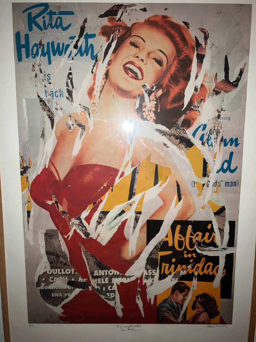Mimmo Rotella Rita Hayworth
