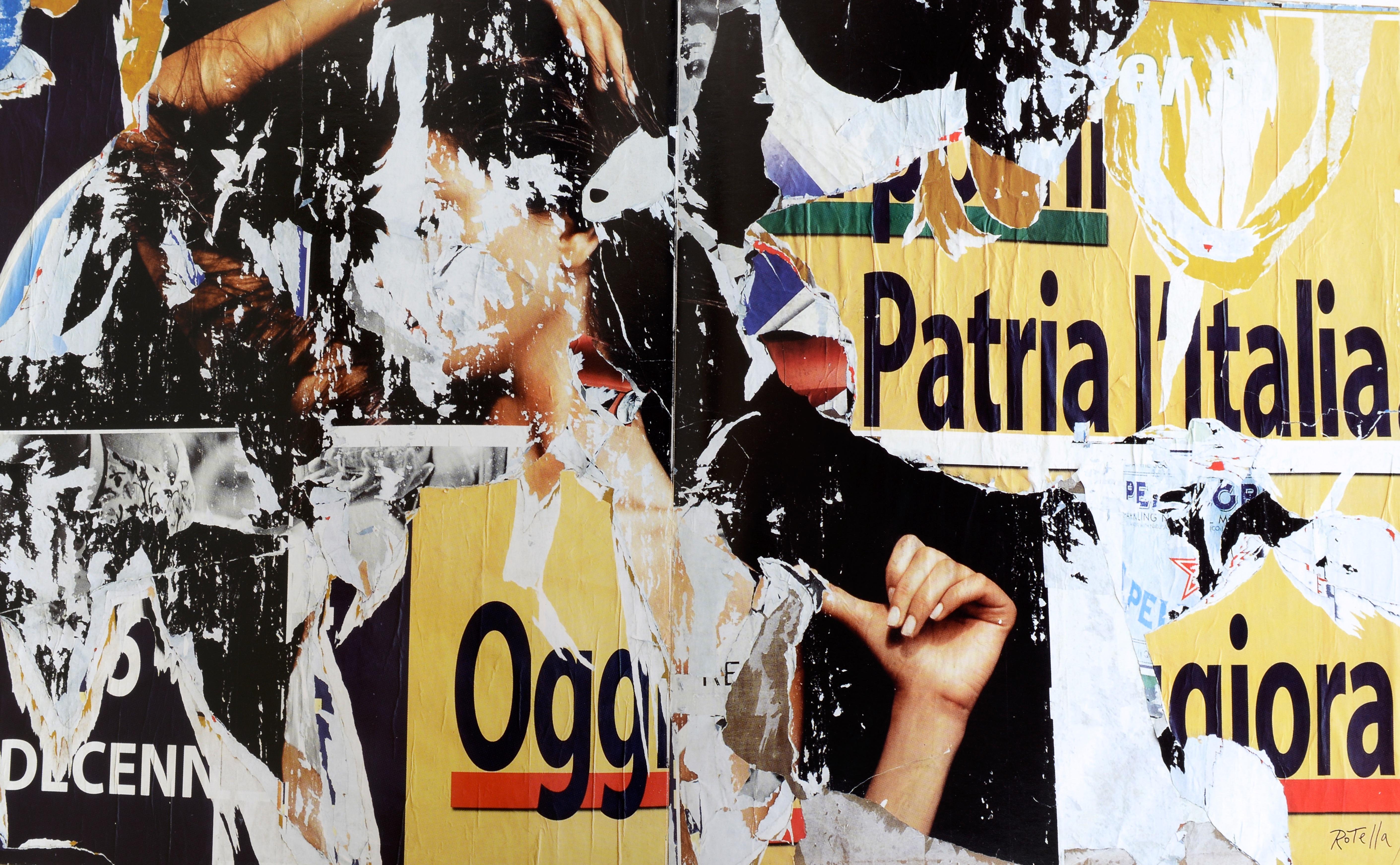 Paper Mimmo Rotella: Selected Works by Mimmo Rotella, 1st Ed For Sale