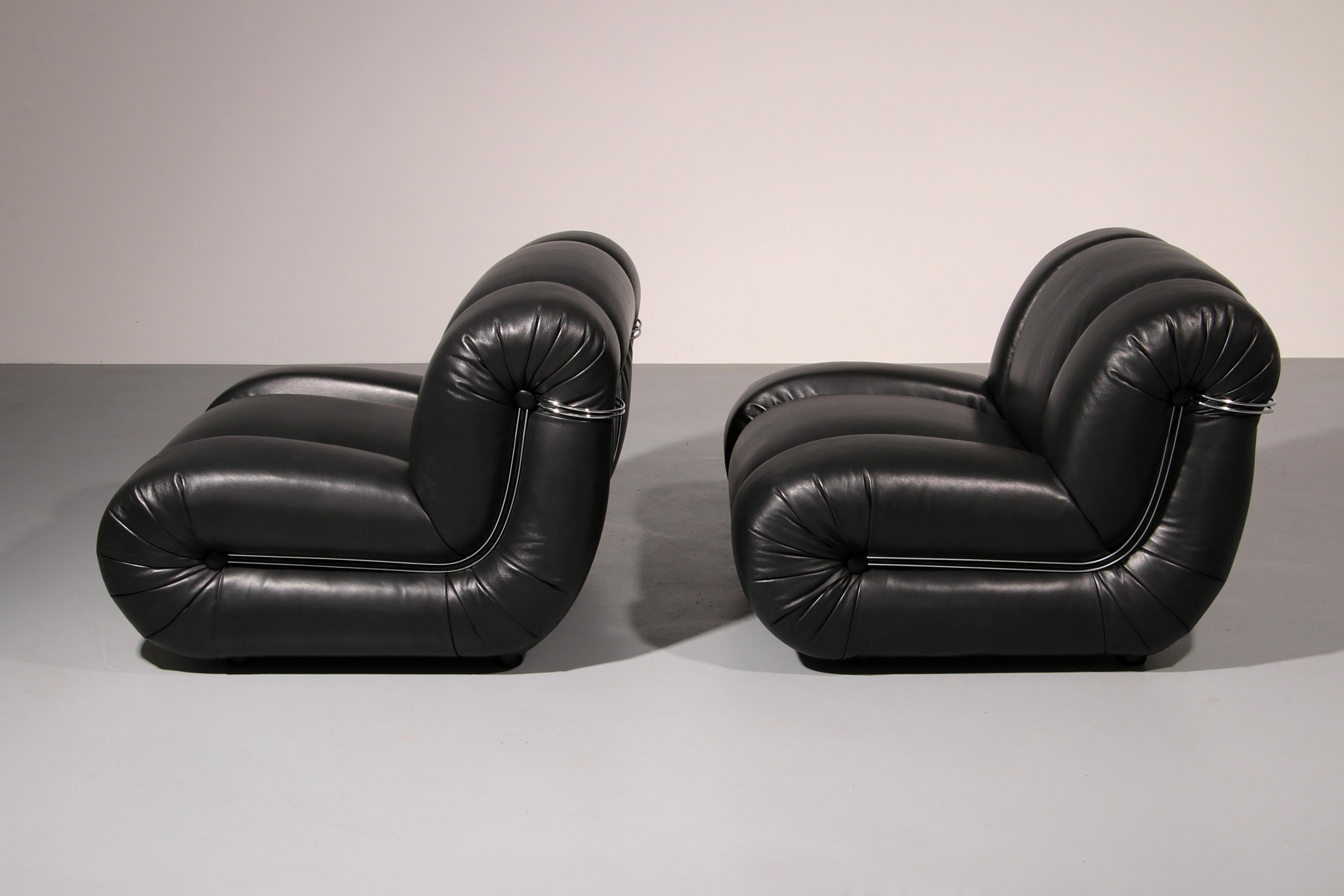 Mimo Padova Black Leader Modulaire Chaises longues 