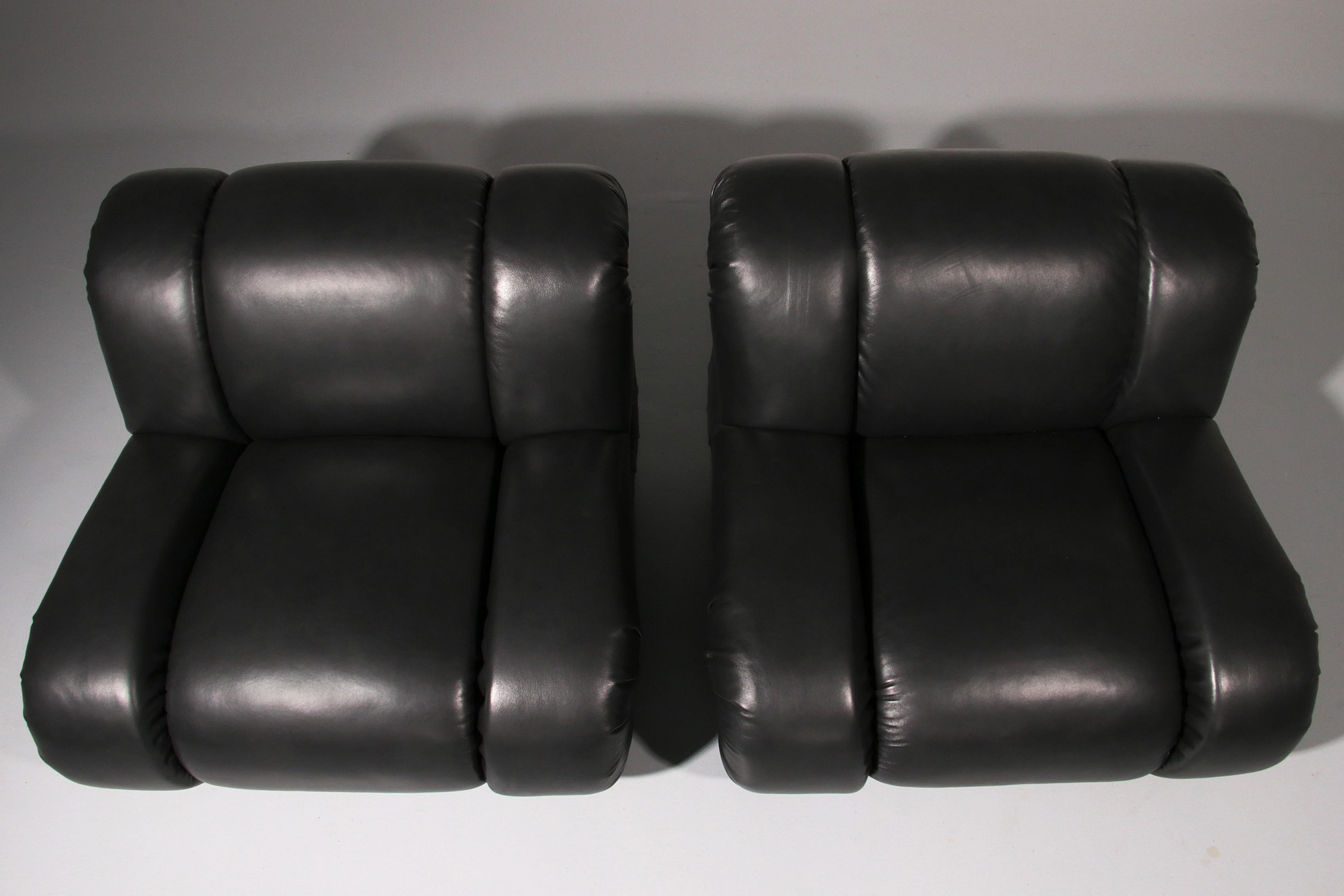 Mimo Padova Black Leader Modulaire Chaises longues 