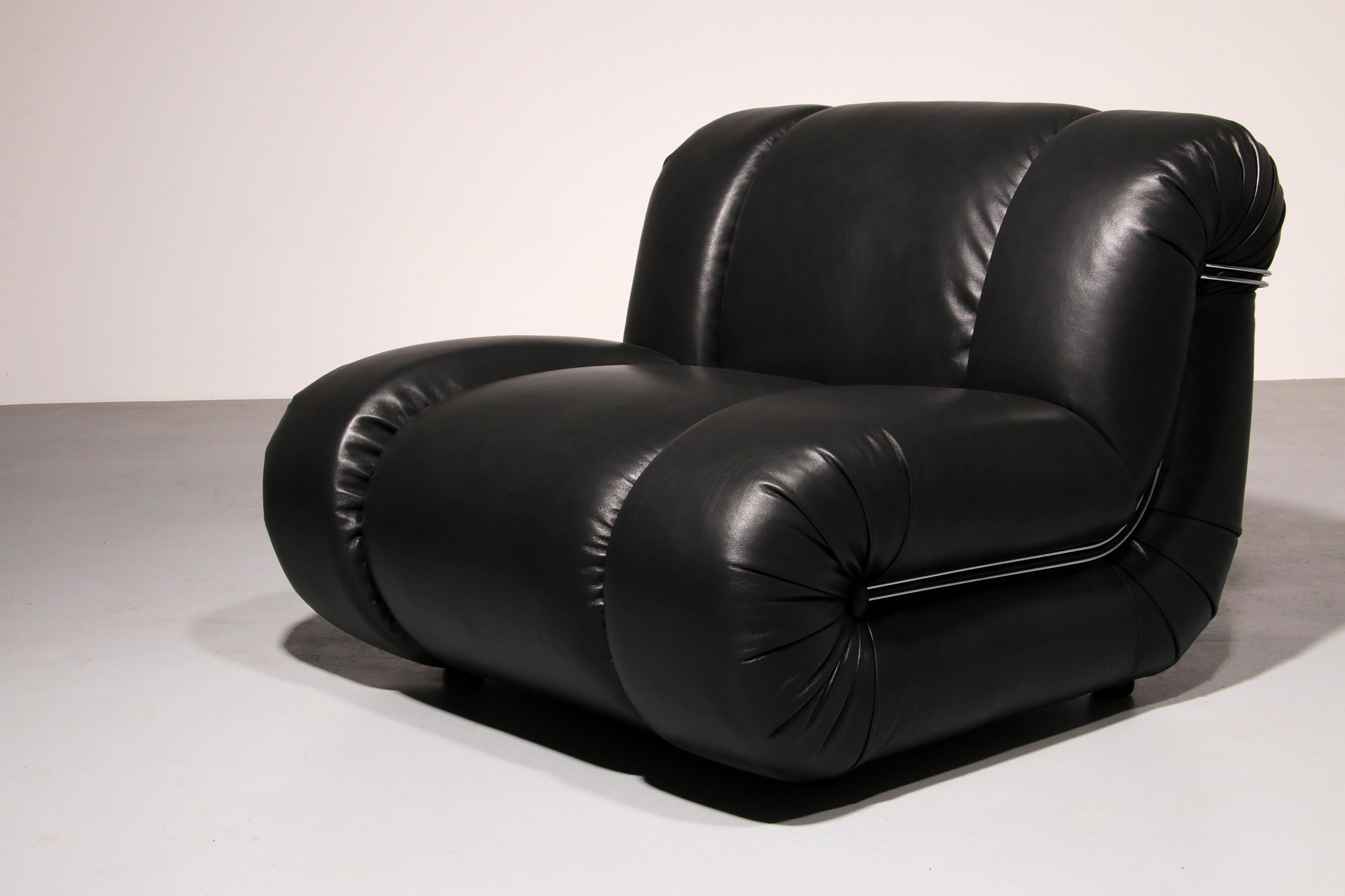 Mimo Padova Black Leader Modulaire Chaises longues 