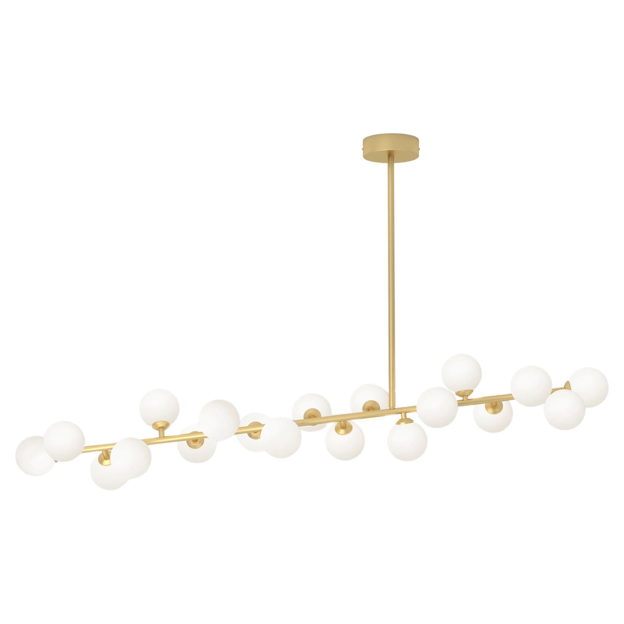 Lampada a sospensione in ottone Mimosa di Atelier A Light
