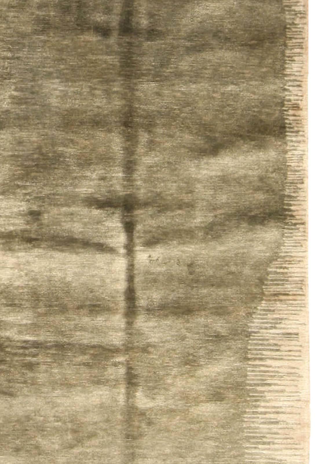 Alfombra moderna abstracta de lana con diseño Mimosa de Doris Leslie Blau Anudado a mano en venta