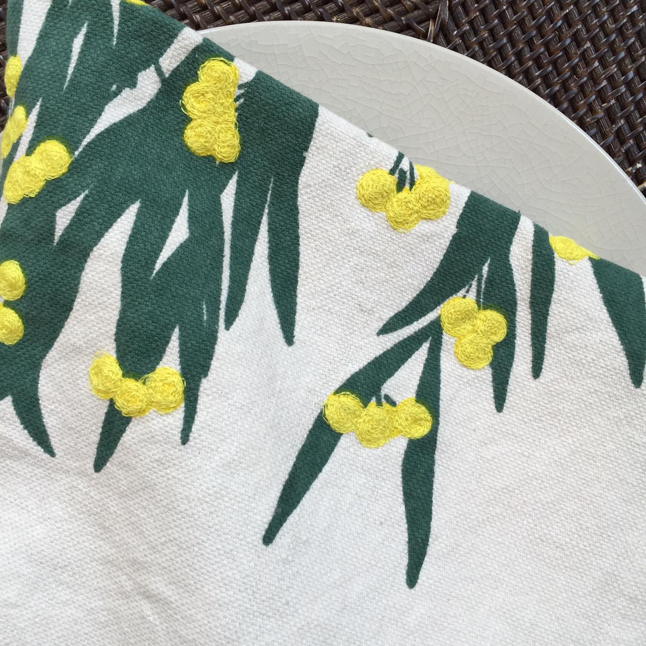 Mimosa Napkins by Donald Sultan In New Condition For Sale In Jersey City, NJ