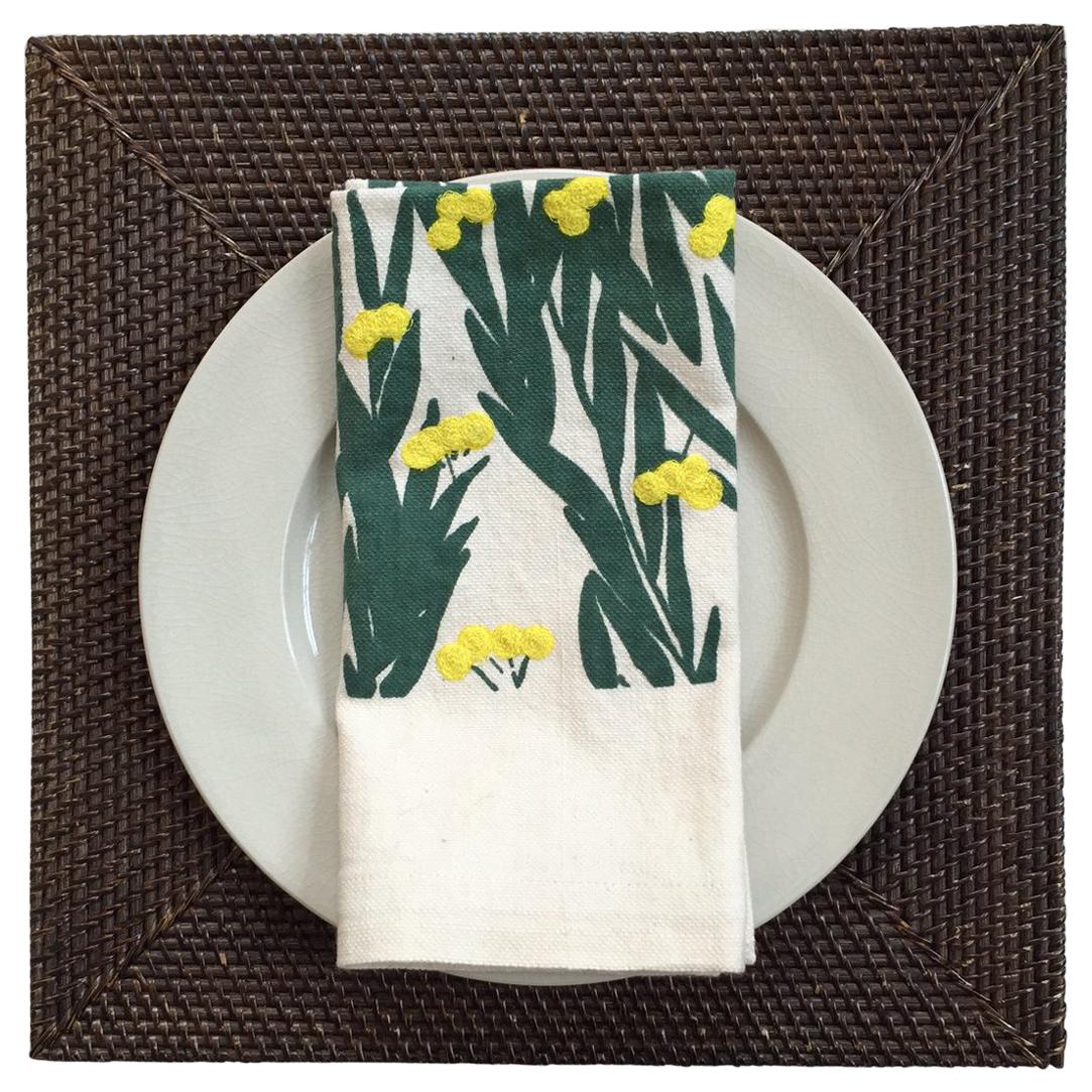 Mimosa Napkins by Donald Sultan