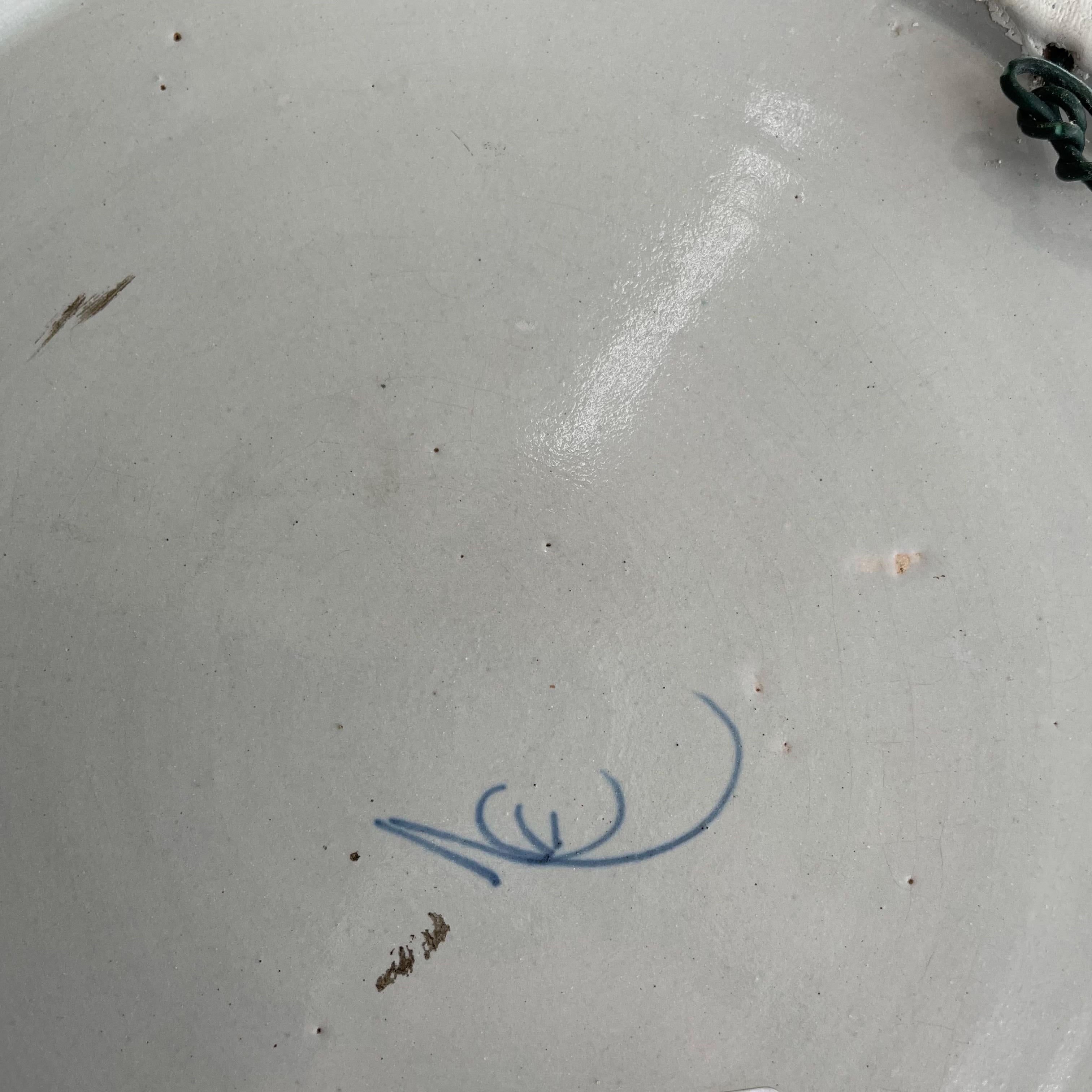 Wall Art Installation: Ceramic Plates/Oil on Canvas - 