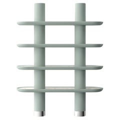 Mina 150, Lacquered Library with Four Shelves and Two Columns by Ultramobili