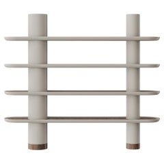 Mina 220, Modular Library with 4 Shelves and Two Columns by Ultramobili