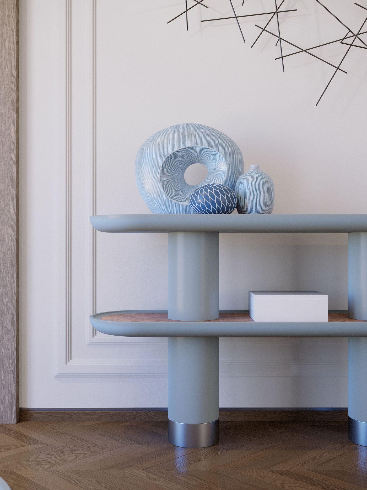 Italian MINA bookcase 2 For Sale