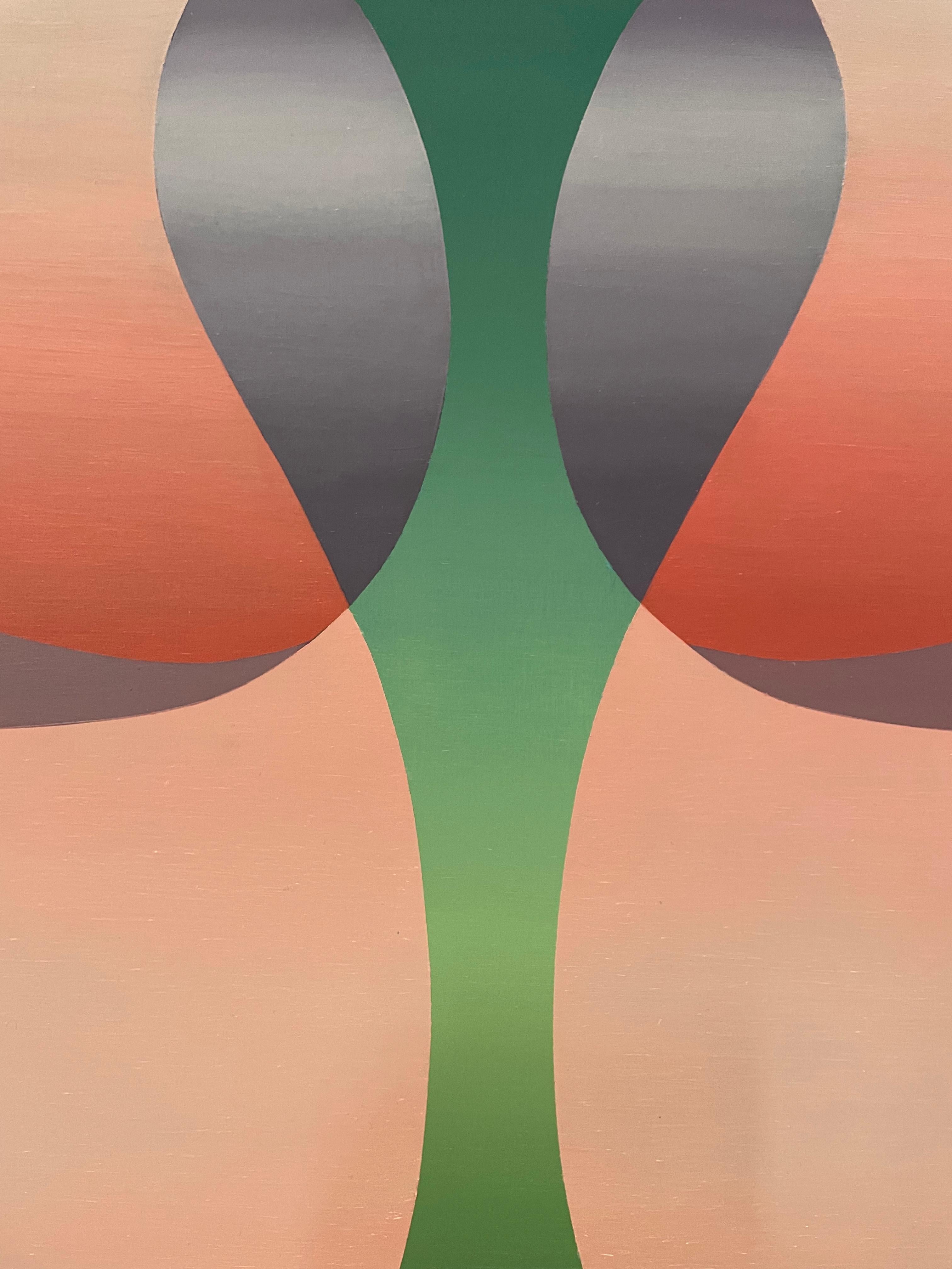 STATE OF BEING (Bud) large sensual abstract painting - Painting by Minako Iwamura