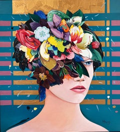 Contemporary Floral Portrait, Floral , Minas Halaj