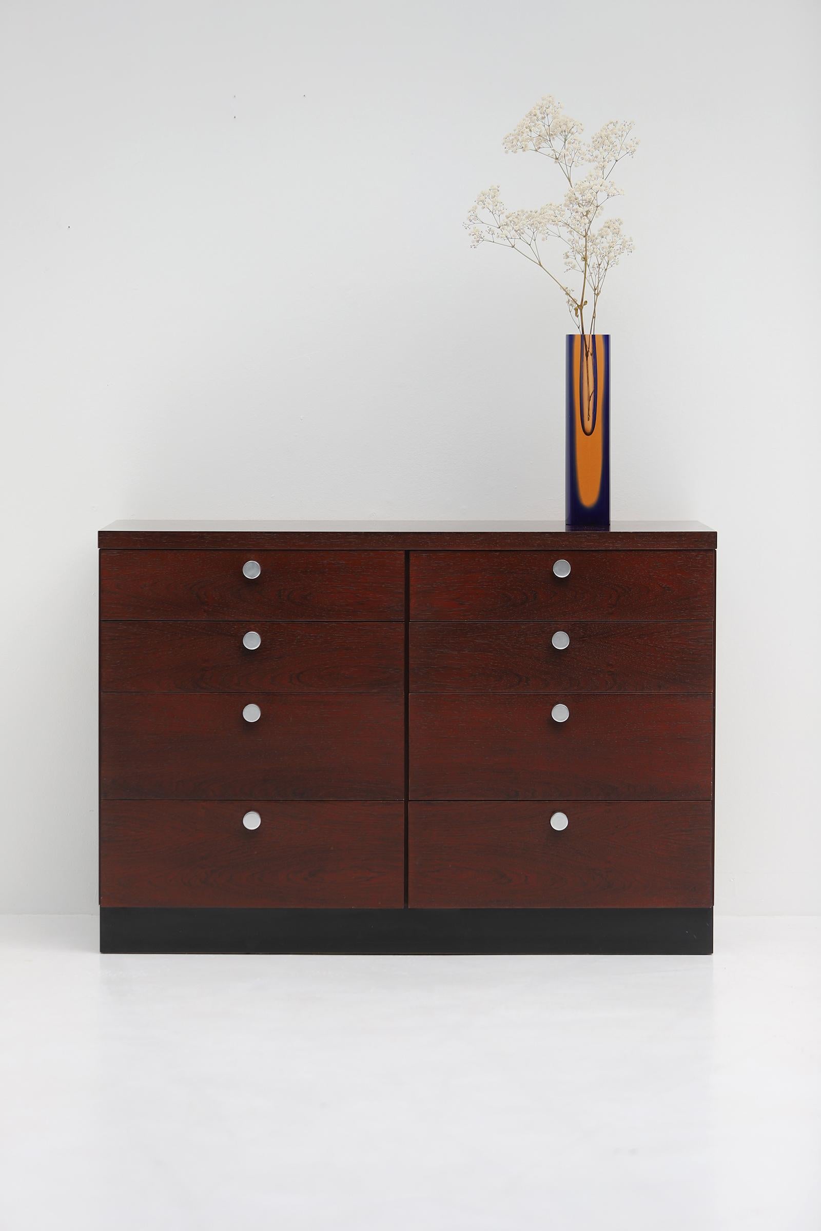 mind-century commode with drawers by Alfred Hendrickx 1970s For Sale 4