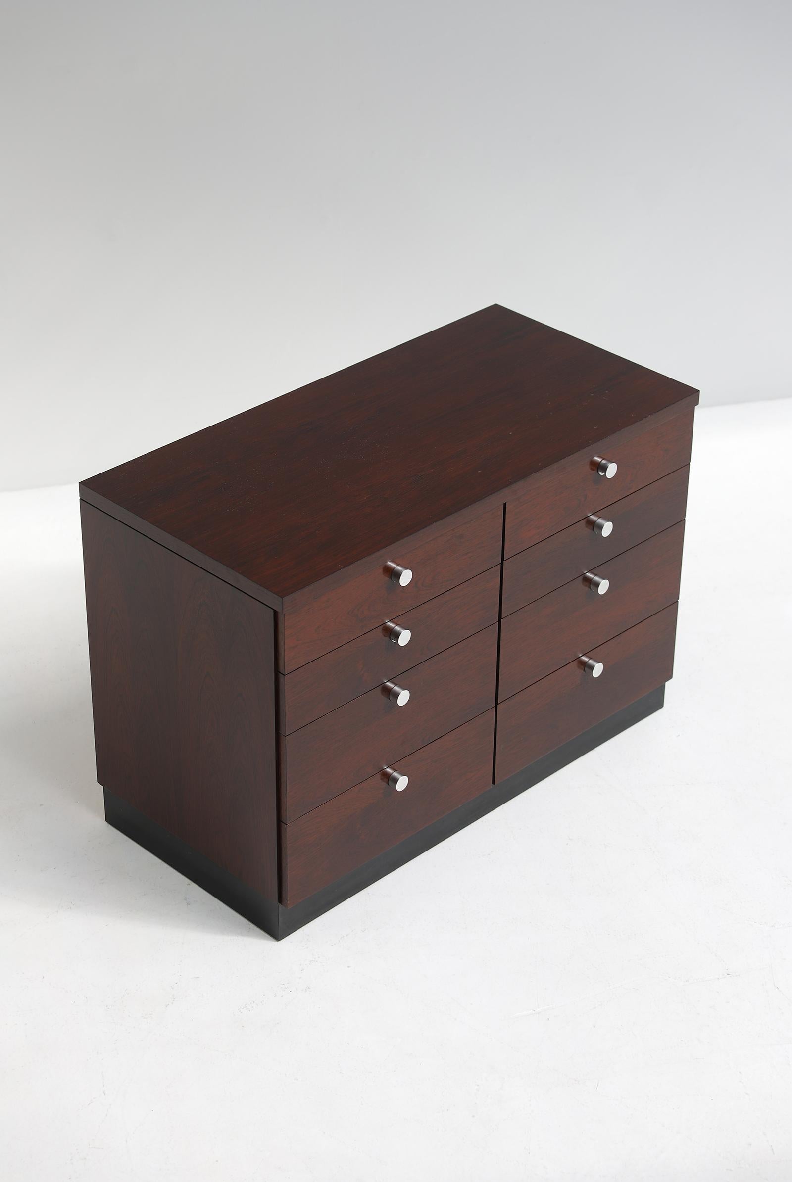 mind-century commode with drawers by Alfred Hendrickx 1970s For Sale 5