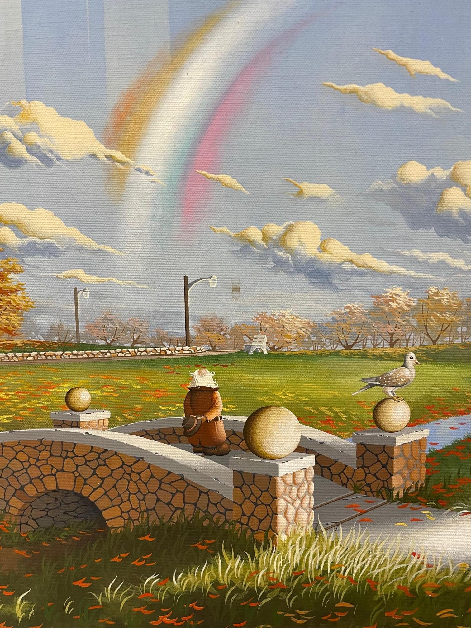 Mid-Century Modern Steve R. Dodd Sci-Fi-Fi-Fi Fantasy- Illustration Acrylmalerei (Moderne der Mitte des Jahrhunderts) im Angebot