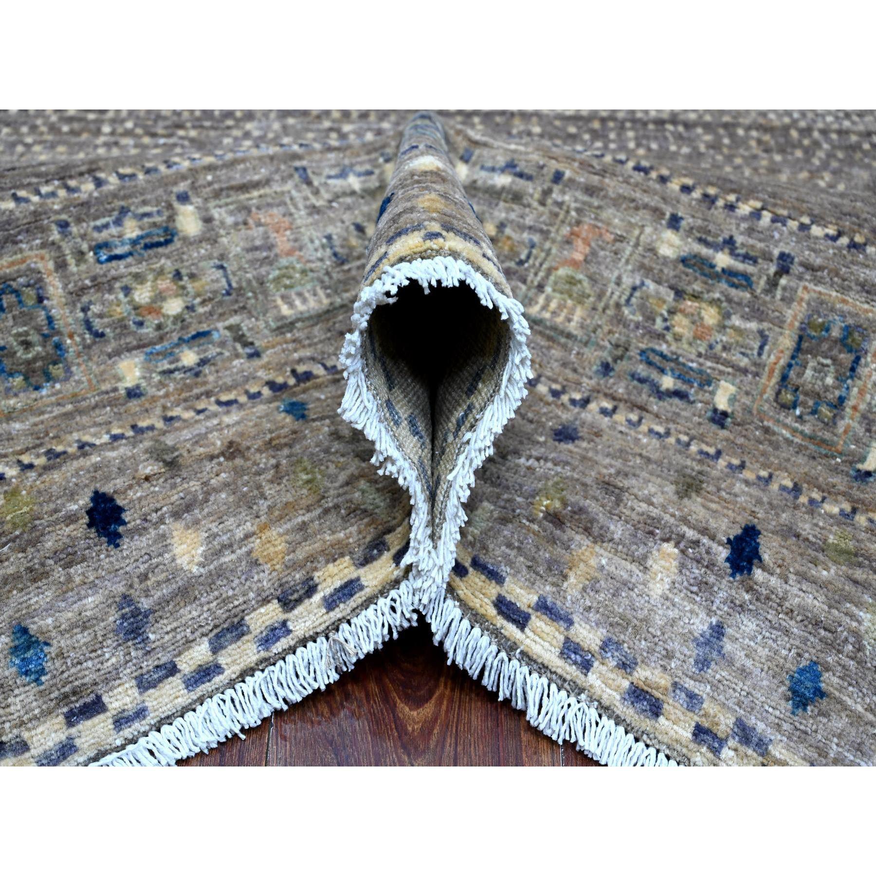 Noué à la main Tapis oriental gris attentionné Kashkuli Gabbeh noué à la main 9'1
