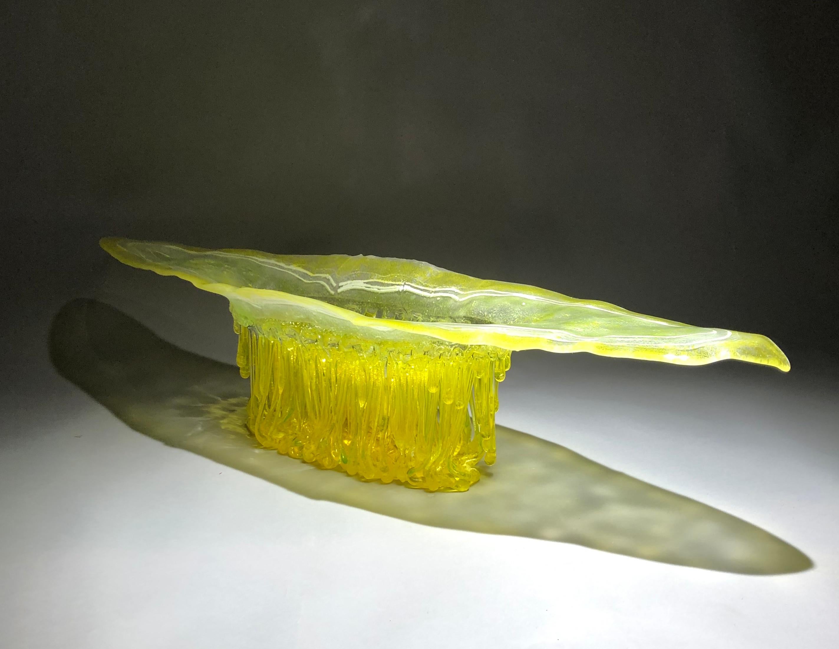 Italian Mindfulness Jellyfish, Murano Glass, Handmade in Italy, Contemporary Design 2020 For Sale