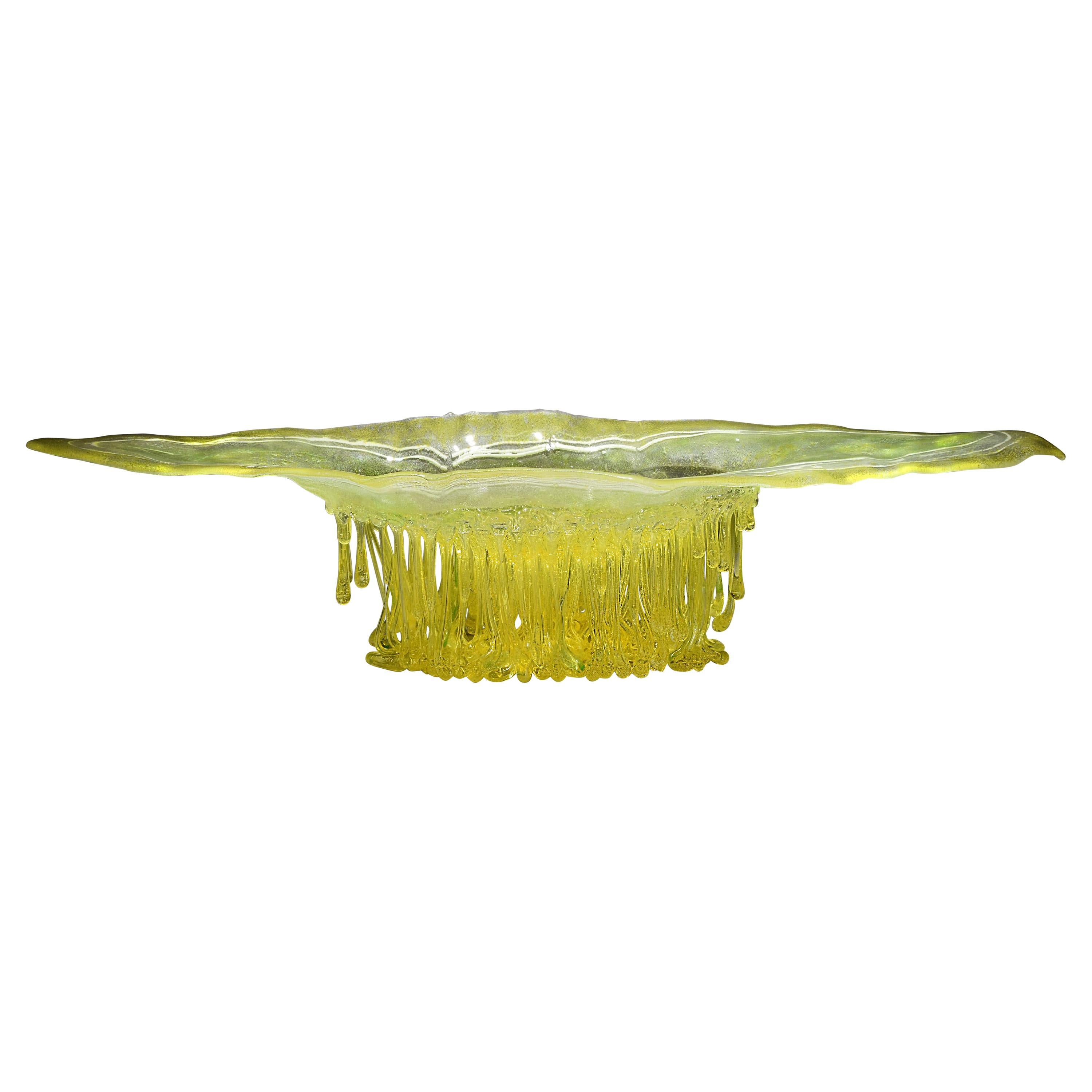 Mindfulness Jellyfish, Murano Glass, Handmade in Italy, Contemporary Design 2020 For Sale