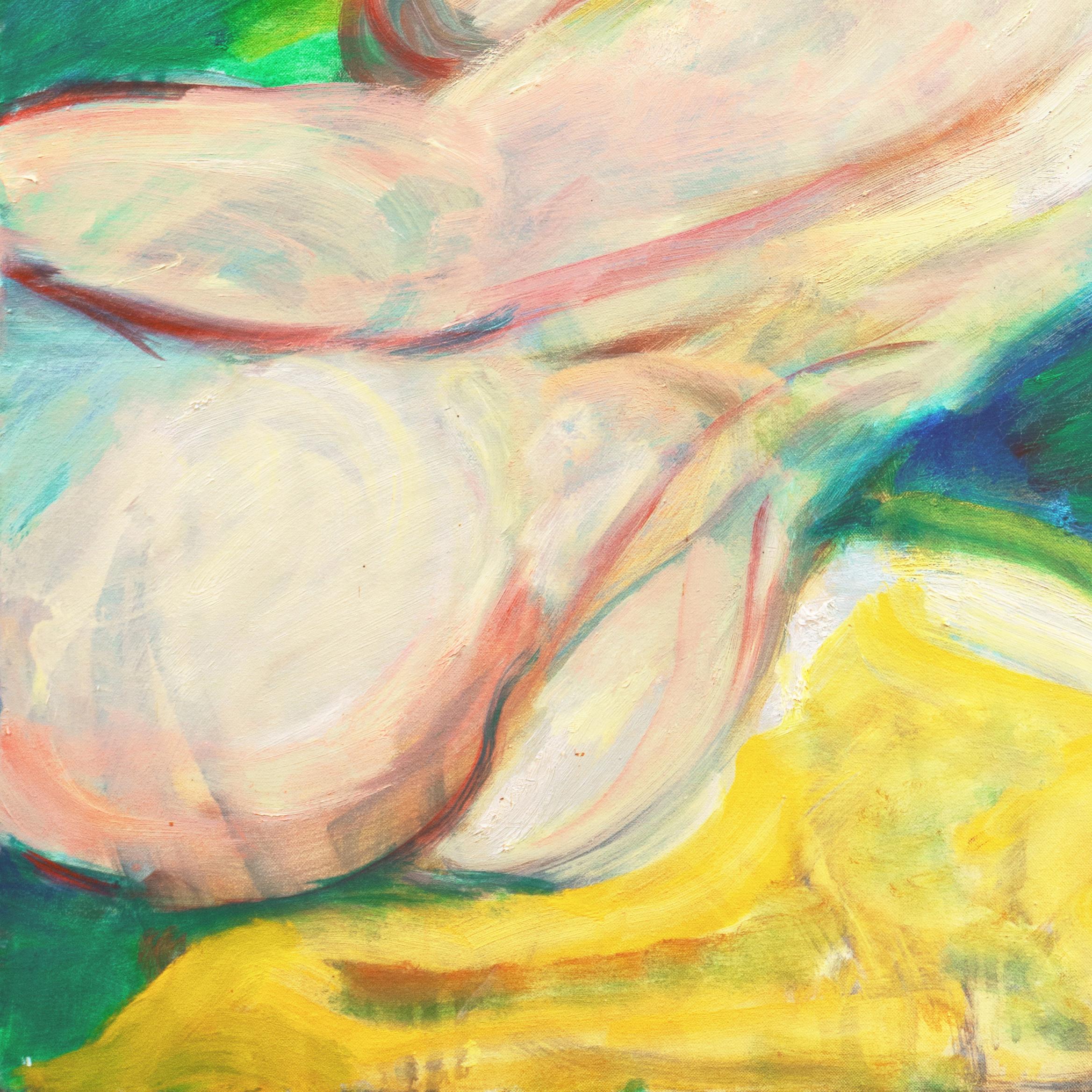 'Large Post Impressionist Figural Oil Triptych', Bennington, Richmond Art Center For Sale 6