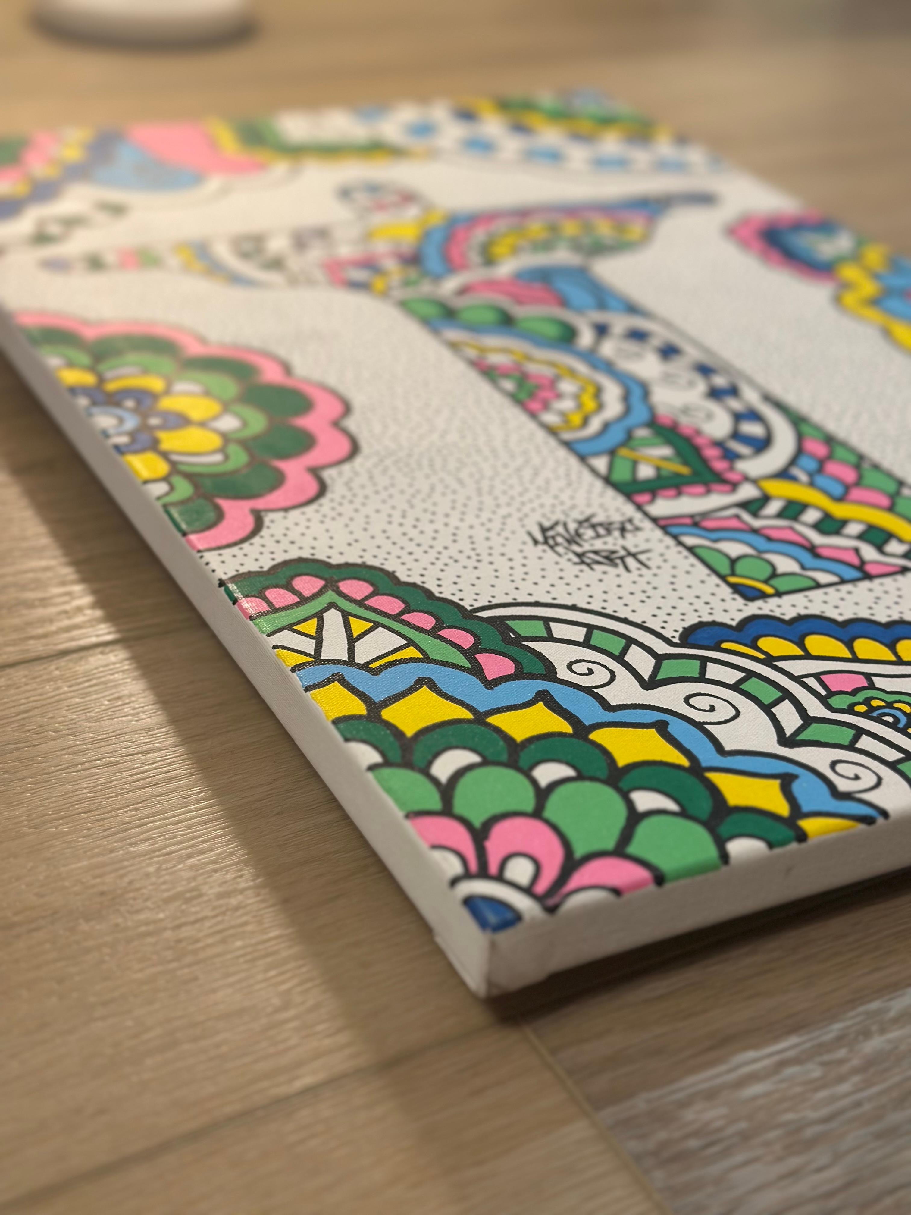 Christus der Erlöser (Abstrakt), Painting, von Mineiro Art