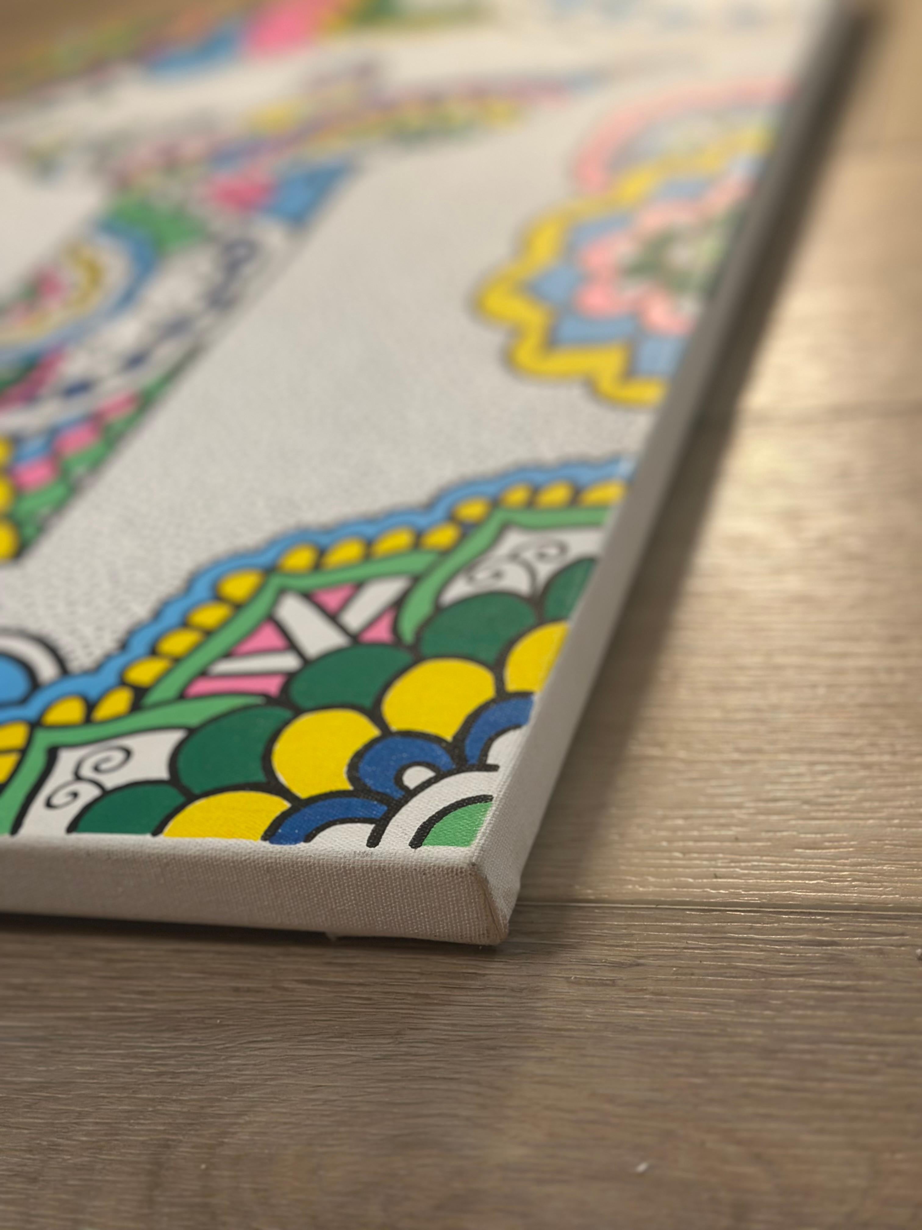 Christus der Erlöser (Braun), Abstract Painting, von Mineiro Art