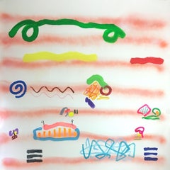 Creatures in The Shallows, Mixed Media on Paper