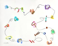 First Labyrinth, Mixed Media on Paper