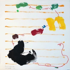 First Labyrinth, Mixed Media on Watercolor Paper
